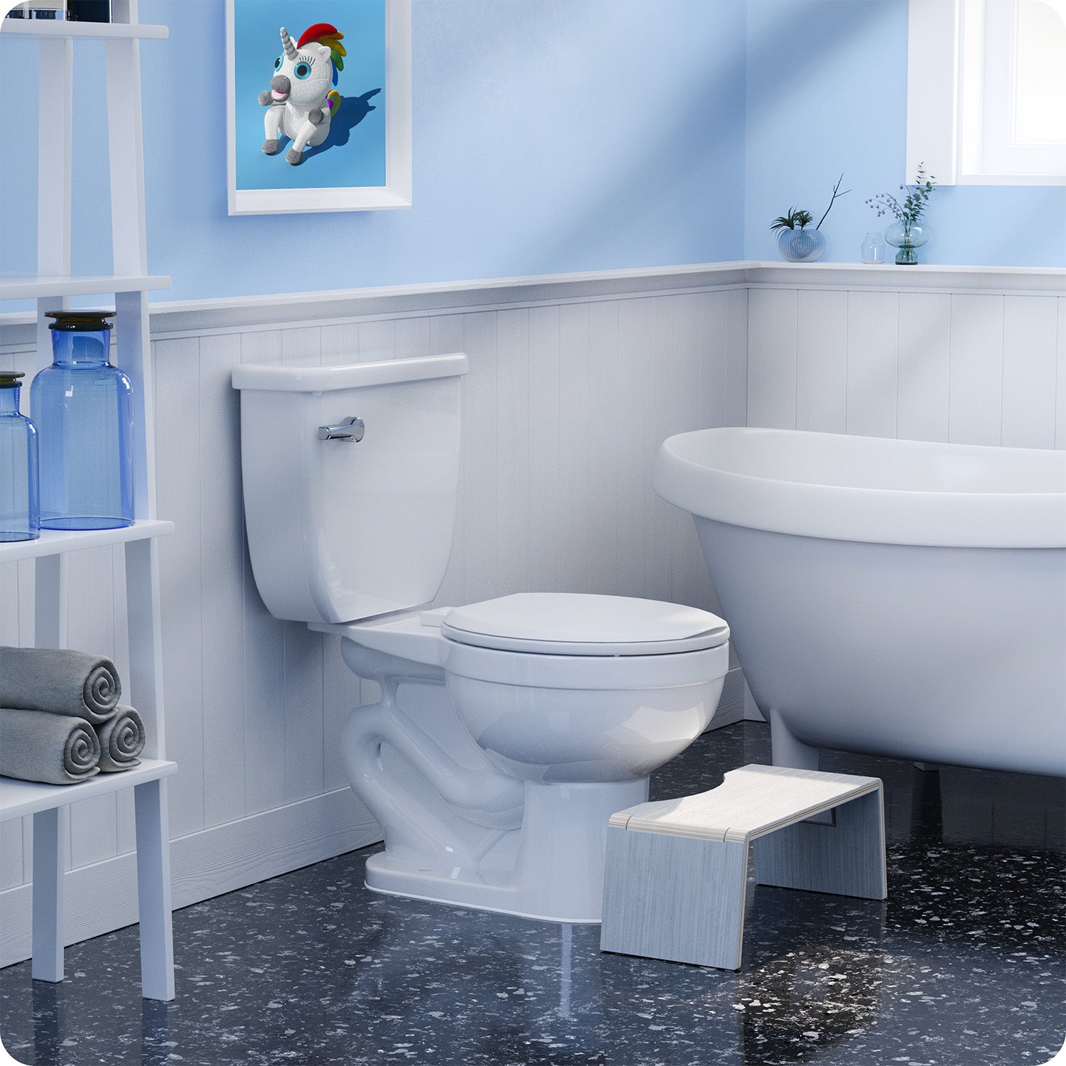 OSLO EUCALYPTUS FOLDING STOOL - Sqoatty Pottys