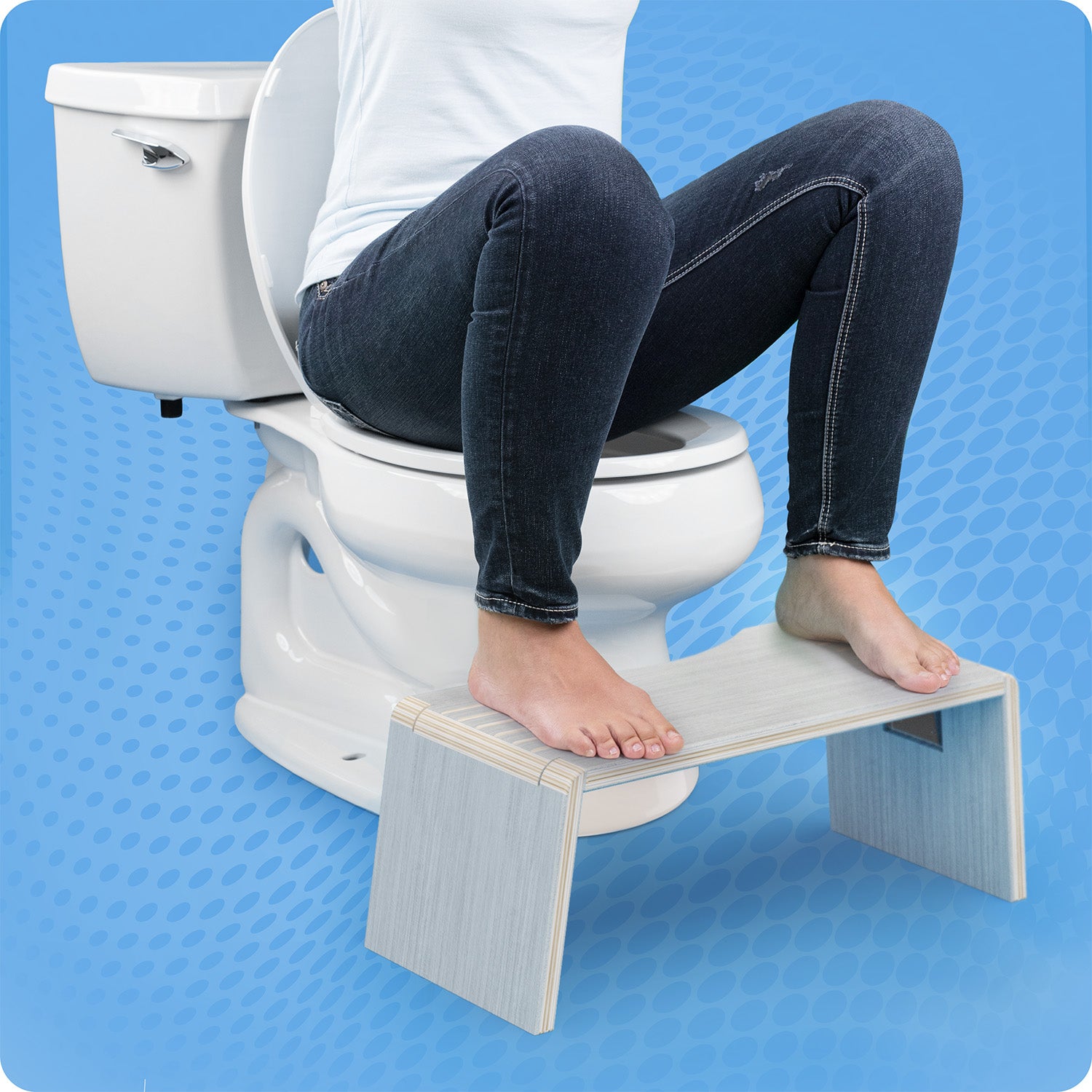OSLO EUCALYPTUS FOLDING STOOL - Sqoatty Pottys