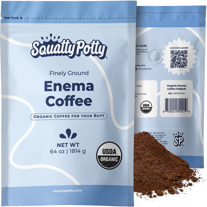 Squatty Potty Enema Coffee ?C Organic ?C 419?? Roasted, Ground Coffee, Cleanse and Detoxify, Made in USA ?C 4 lb Bag - Sqoatty Pottys
