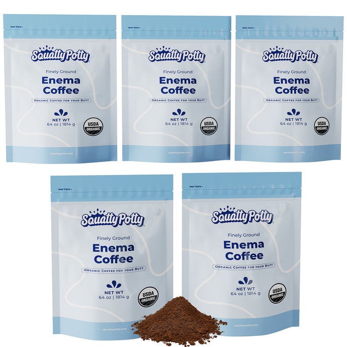 Enema Coffee Five Pack - Sqoatty Pottys