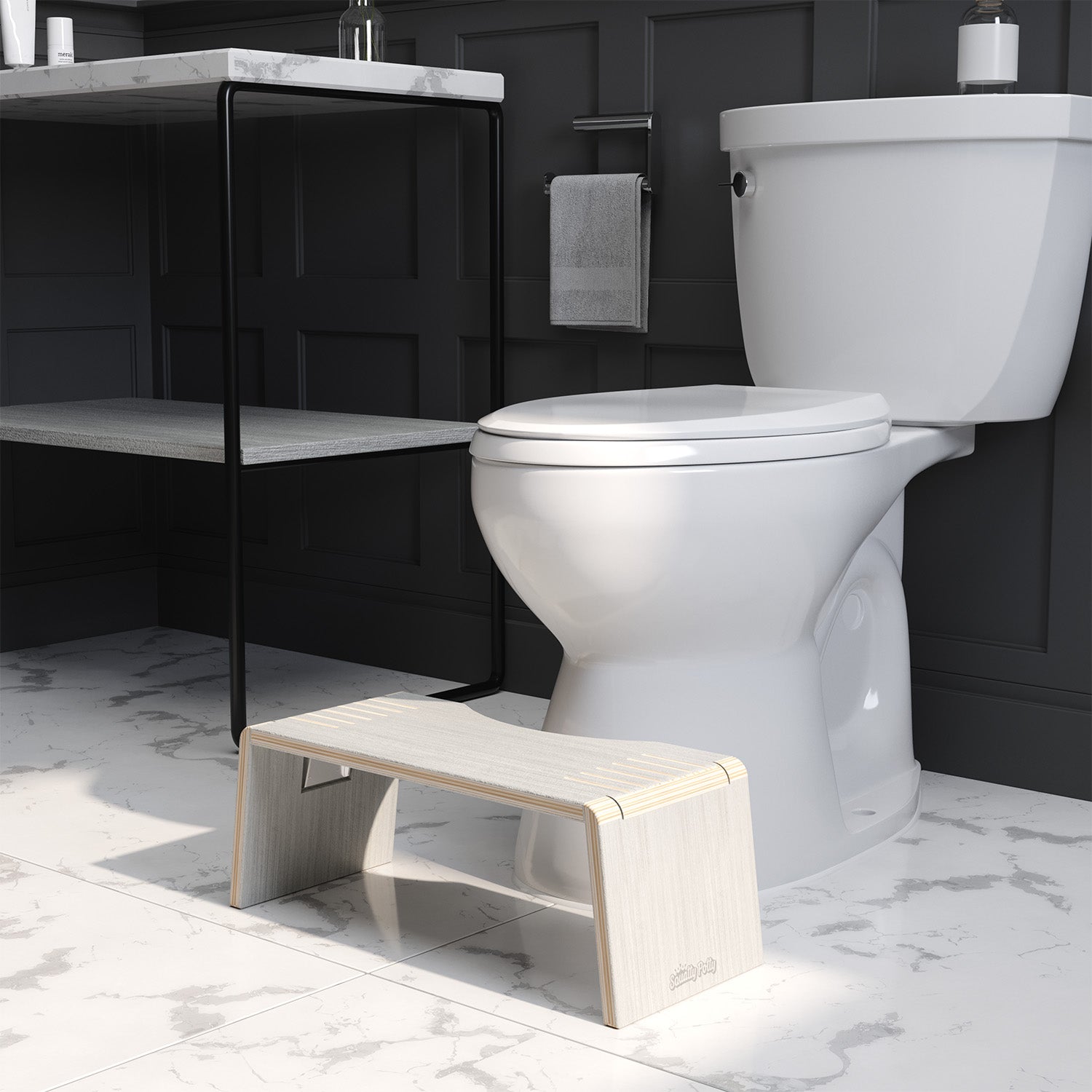 OSLO EUCALYPTUS FOLDING STOOL - Sqoatty Pottys